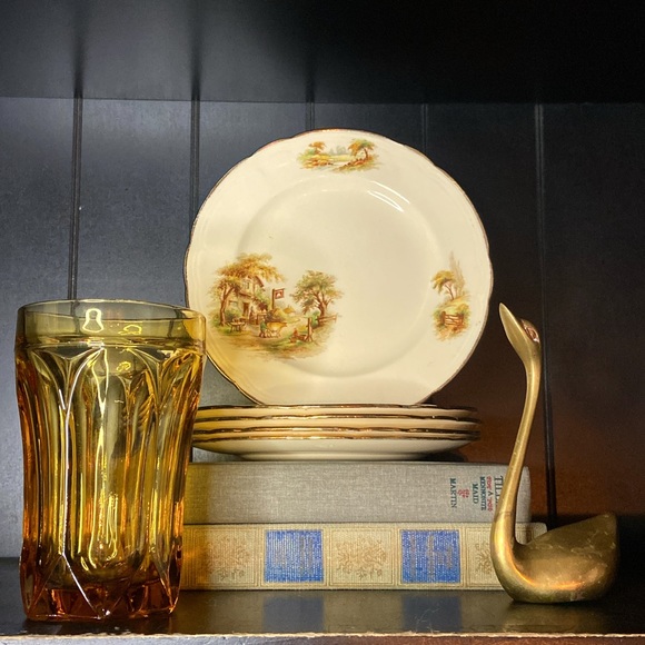 Vintage Meakin 7.5 “the inn” plates set of 6 - Picture 7 of 7